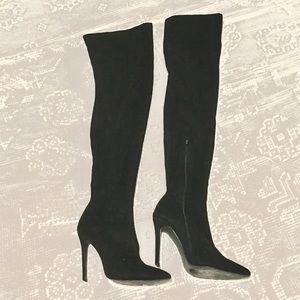 Over the Knee High Heeled Boots